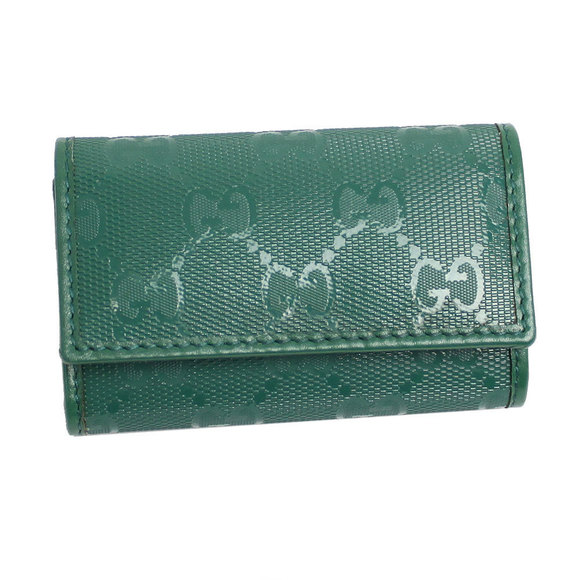 Gucci GG ImprimeGreen Coated Case - Picture 1 of 4